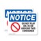 Signmission Safety Culture Sign, 14 in Width, Plastic, Rectangle OS-2PACK-NS-P-1014-L-11339 - alternate 1